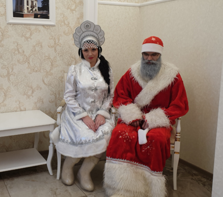 Ded Moroz and Snegorochka wedding