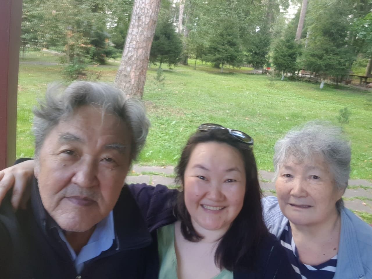 Tuyana with her father Valery and mother Valentina