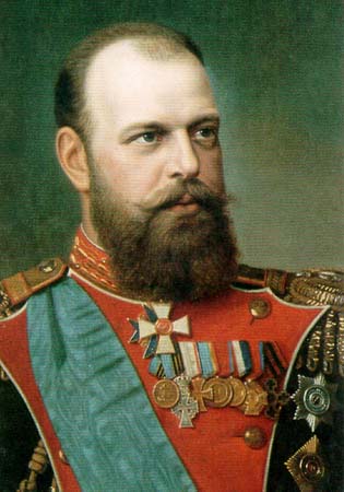 A portrait of Alexander III