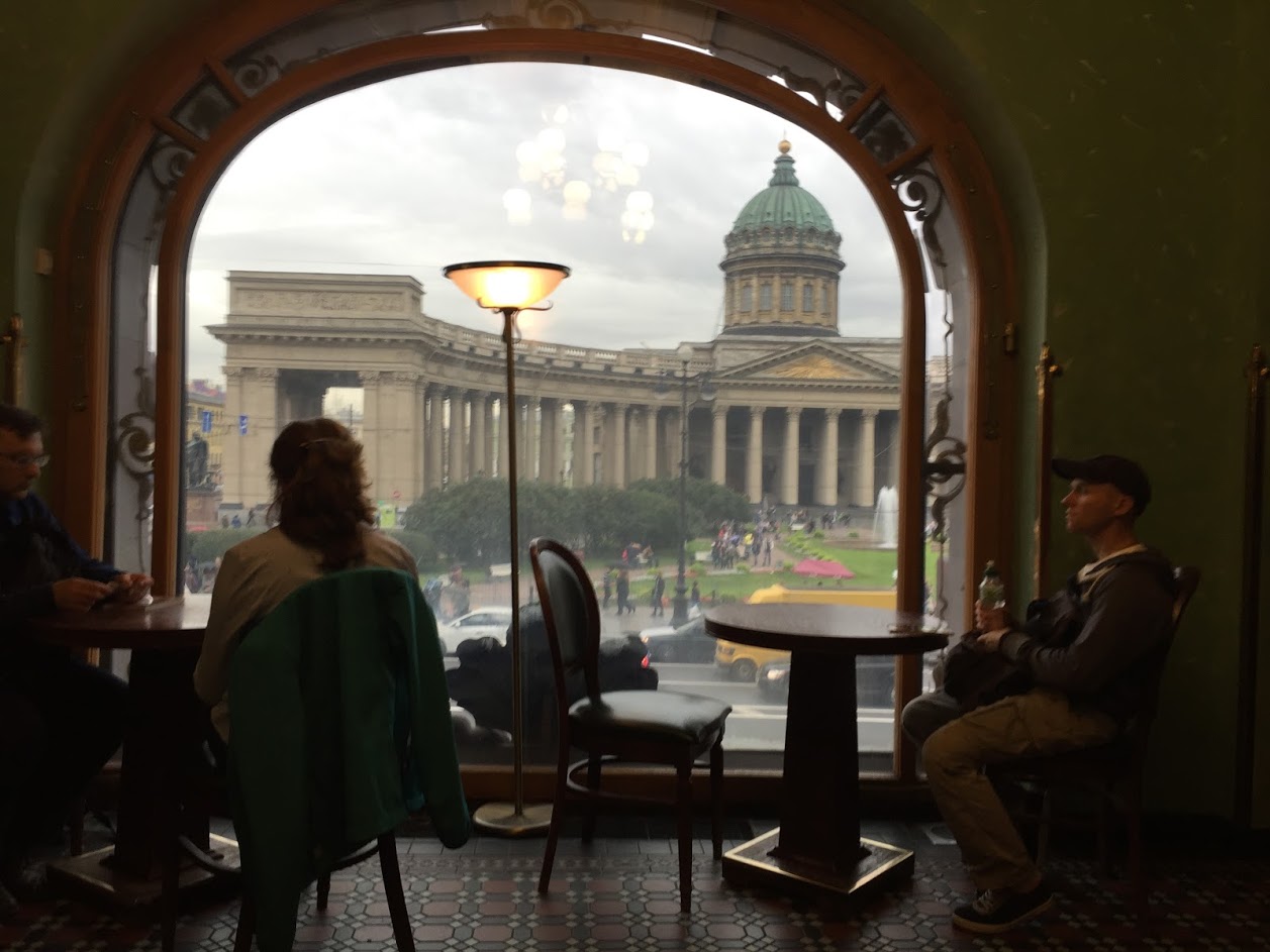 Inside the cafe in Dom Knigi, Petersburg