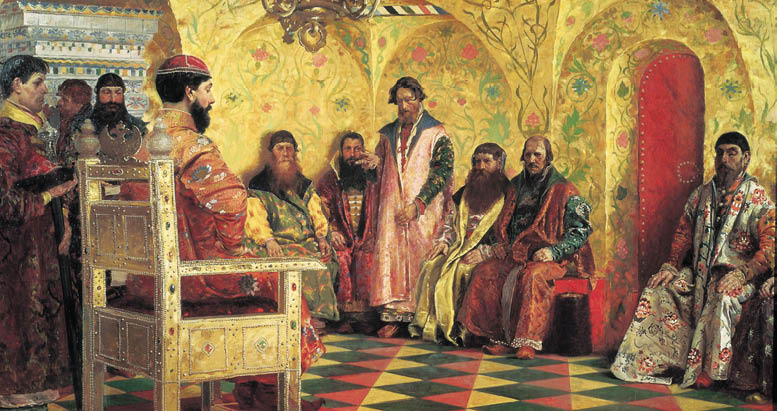 Mikhail Fyodorovich at Boyar Duma