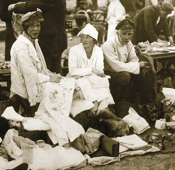 Selling their things