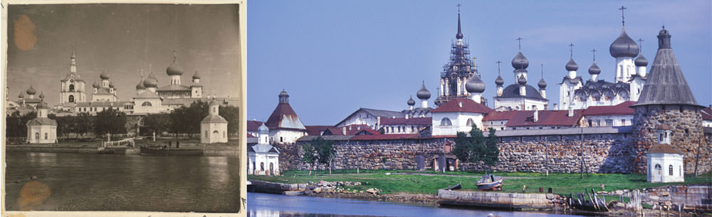 Images of Solovetsky then and now