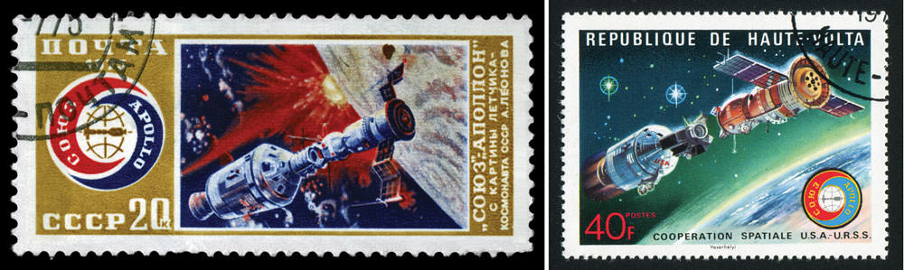 Stamps of the space linkup