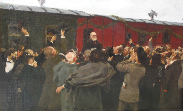 Pirogov's Arrival in Moscow
