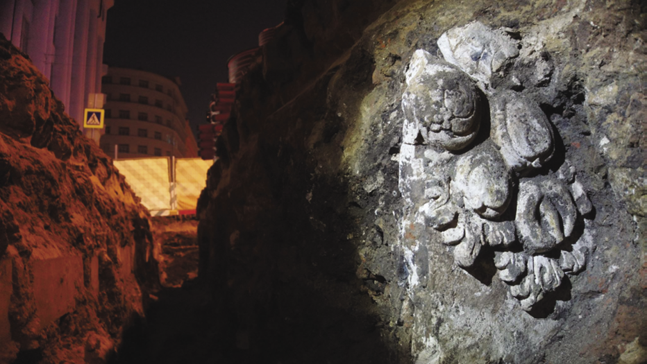 stone detail at a dig