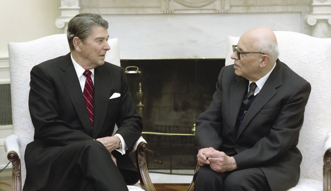 President Reagan and Sakharov