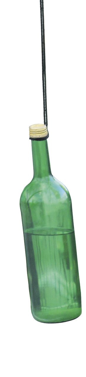 Bottle on a string