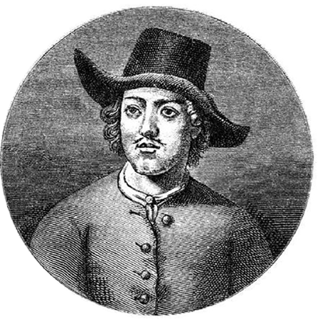 Peter I in a hat.