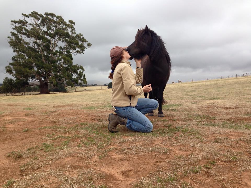 Laura Williams with one of her horses