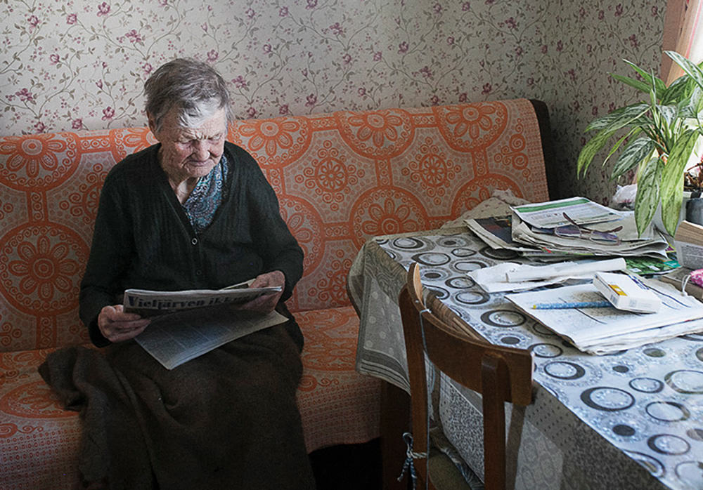 90-year-old Alexandra Yakovlevna is the newspaper's oldest reader.