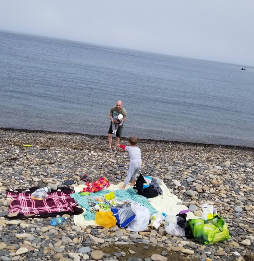 Russian family beach Russky Island