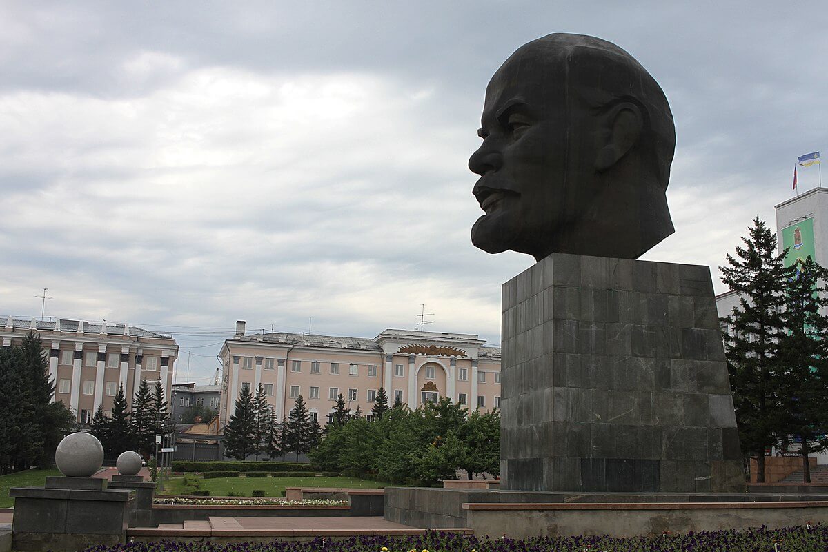 Lenin head in Ulan-Ude