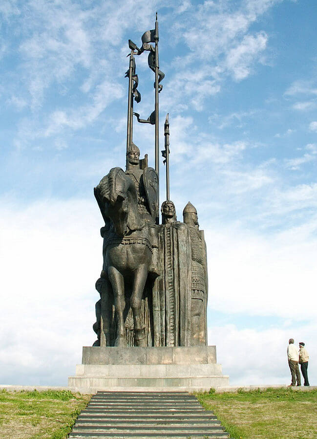 Monument to Nevsky near Pskov