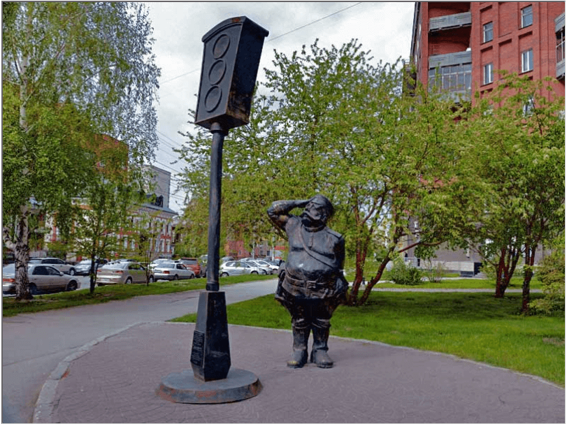 Traffic light memorial