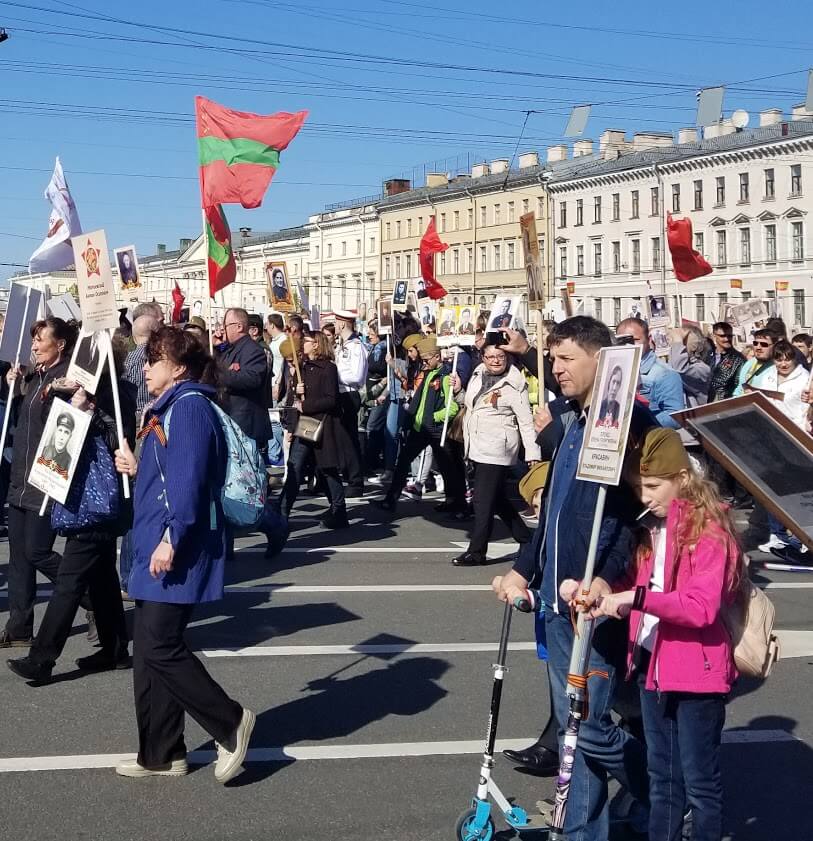 Victory Day Russia scooter