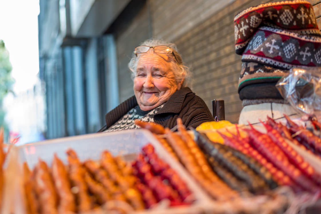Local churchkela seller