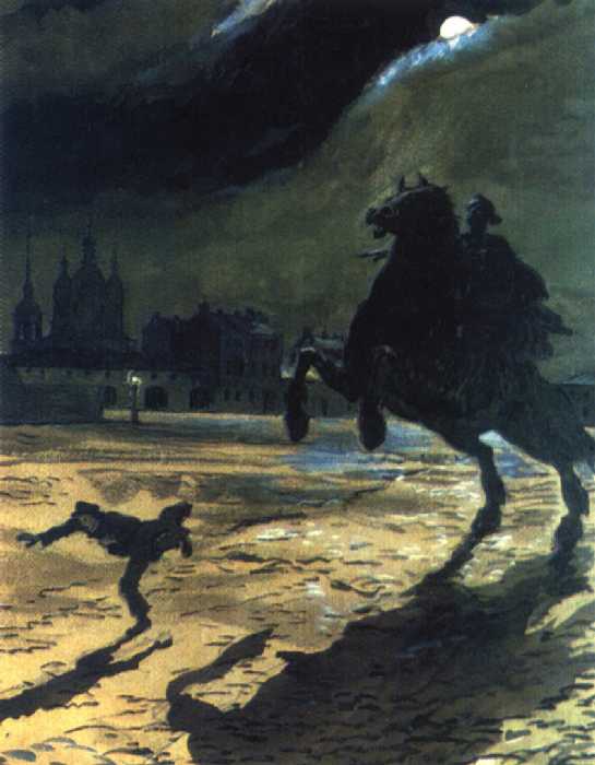 Benois' illustration of Pushkin's poem