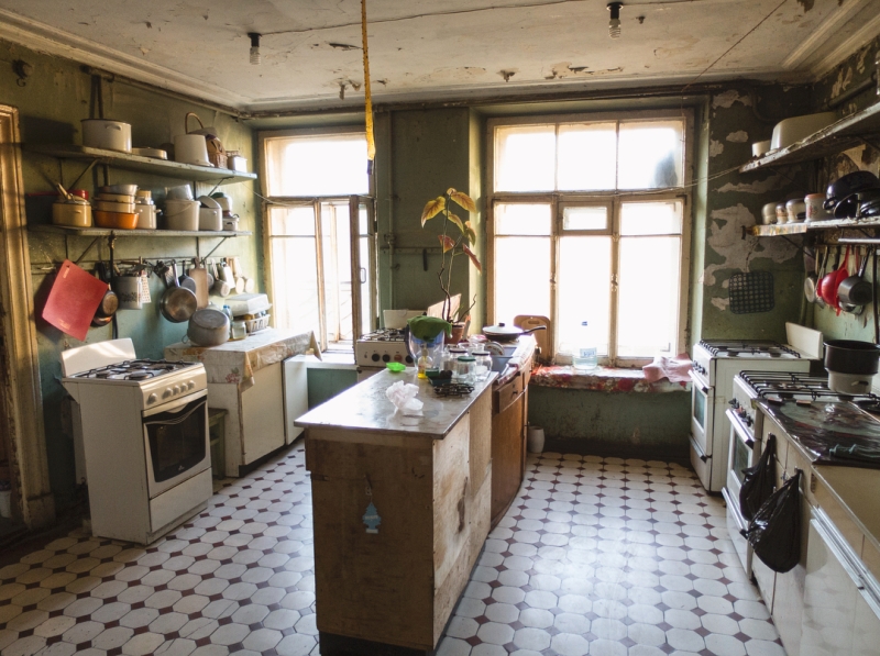 Communal kitchen in St. Petersburg