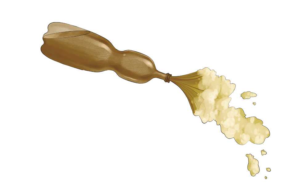 exploding bottle of kvas