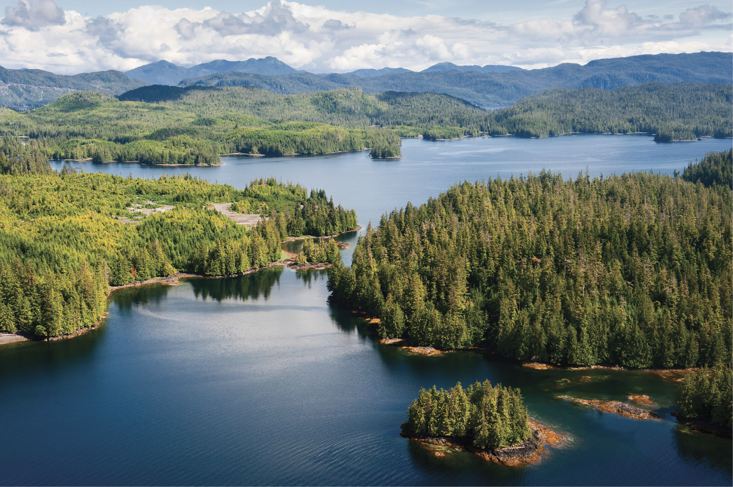 Aerial view of Wales Island
