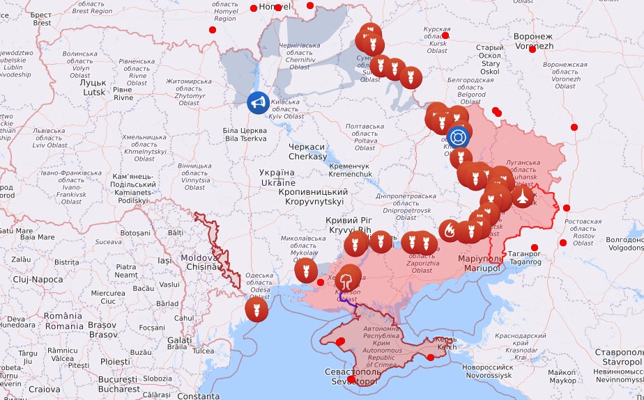 Ukraine battle lines