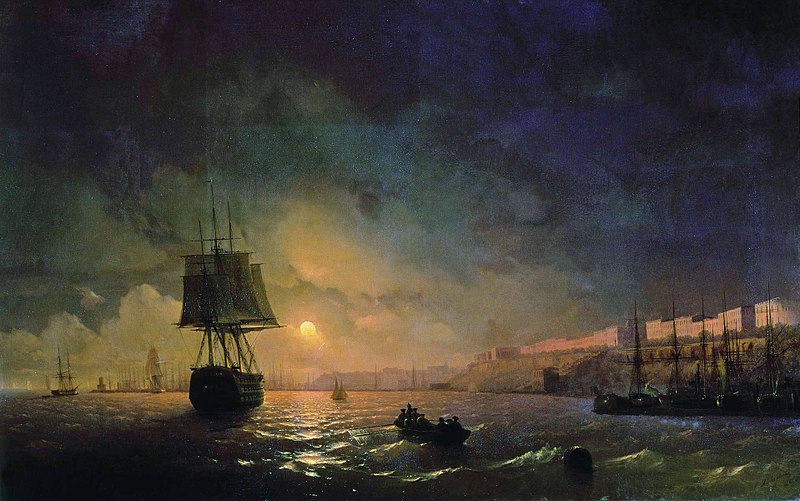 Aivazovsky, Moon over Odessa