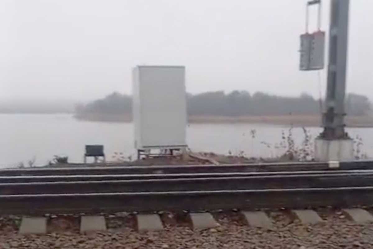 Railway equipment in Russia.