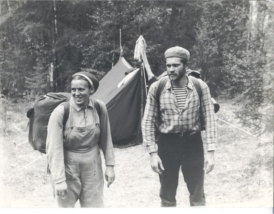 Two scientists on an expedition.