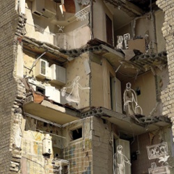Sasha Anisimova's haunting Kiev apartment blocks.<br>