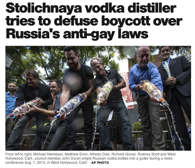 Vodka, Snowden and Boycotts