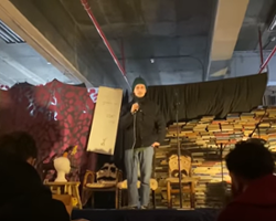Joke about God Drives Comedian to God's Homeland