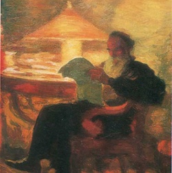 Tolstoy reads