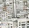 Soviet apartment blocks.<br>