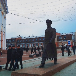 Gagarin and Football Fans