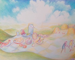 A Picnic under the Hayricks